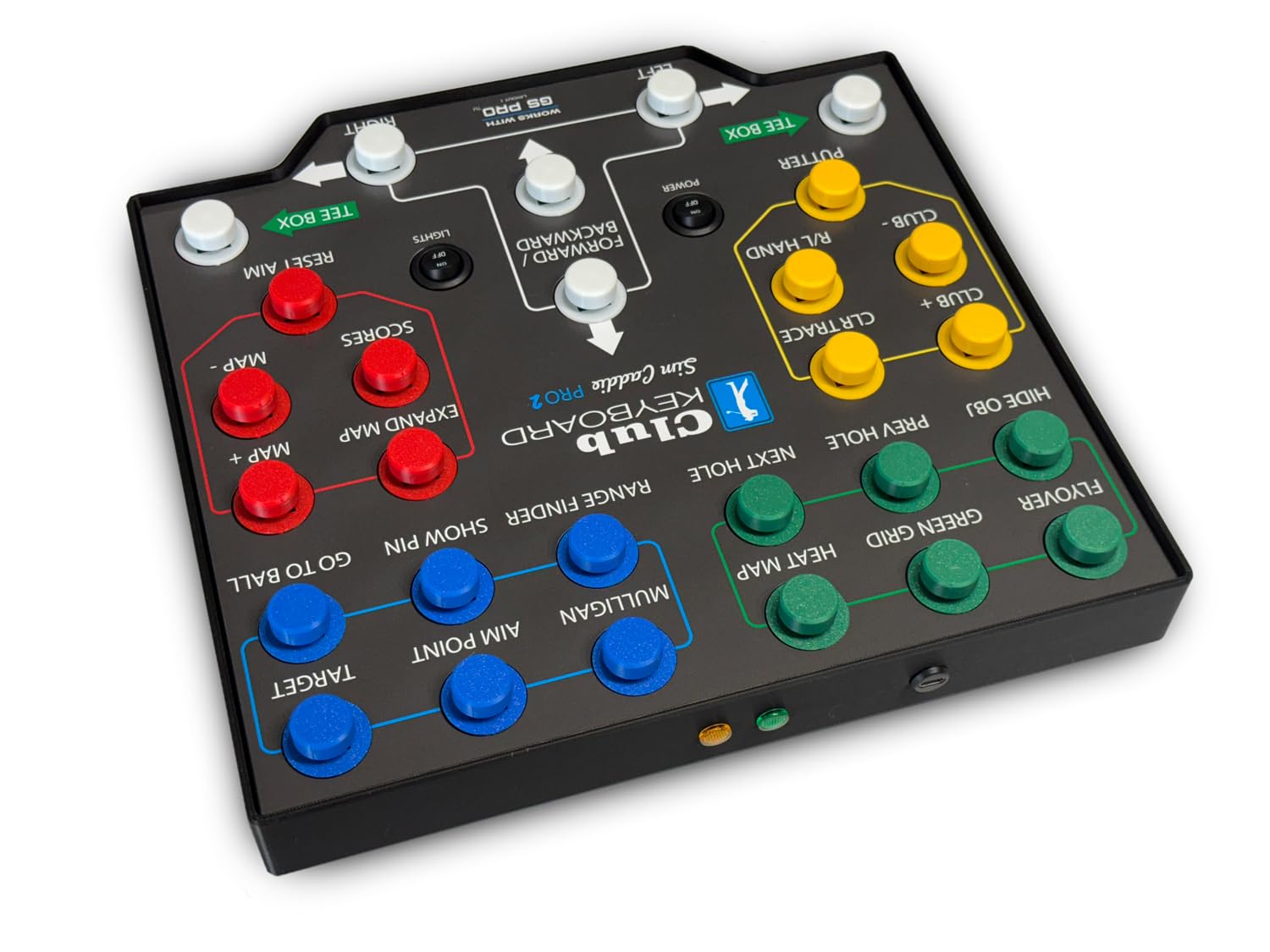 Club Keyboard Pro Series Wireless 28 Button GS Pro Golf Simulator Control Box (Green)