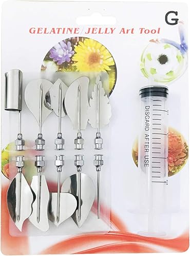 Vista 16 de Woohome Herramientas de pastel de arte, herramientas de gelatina 3D, incluye 60 herramientas de gelatina y boquillas de pastelería para decoración