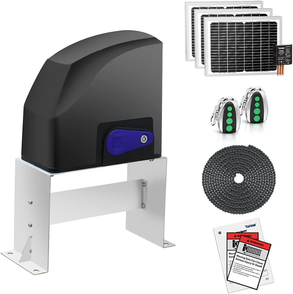 TOPENS DKC500S Solar Sliding Gate Opener