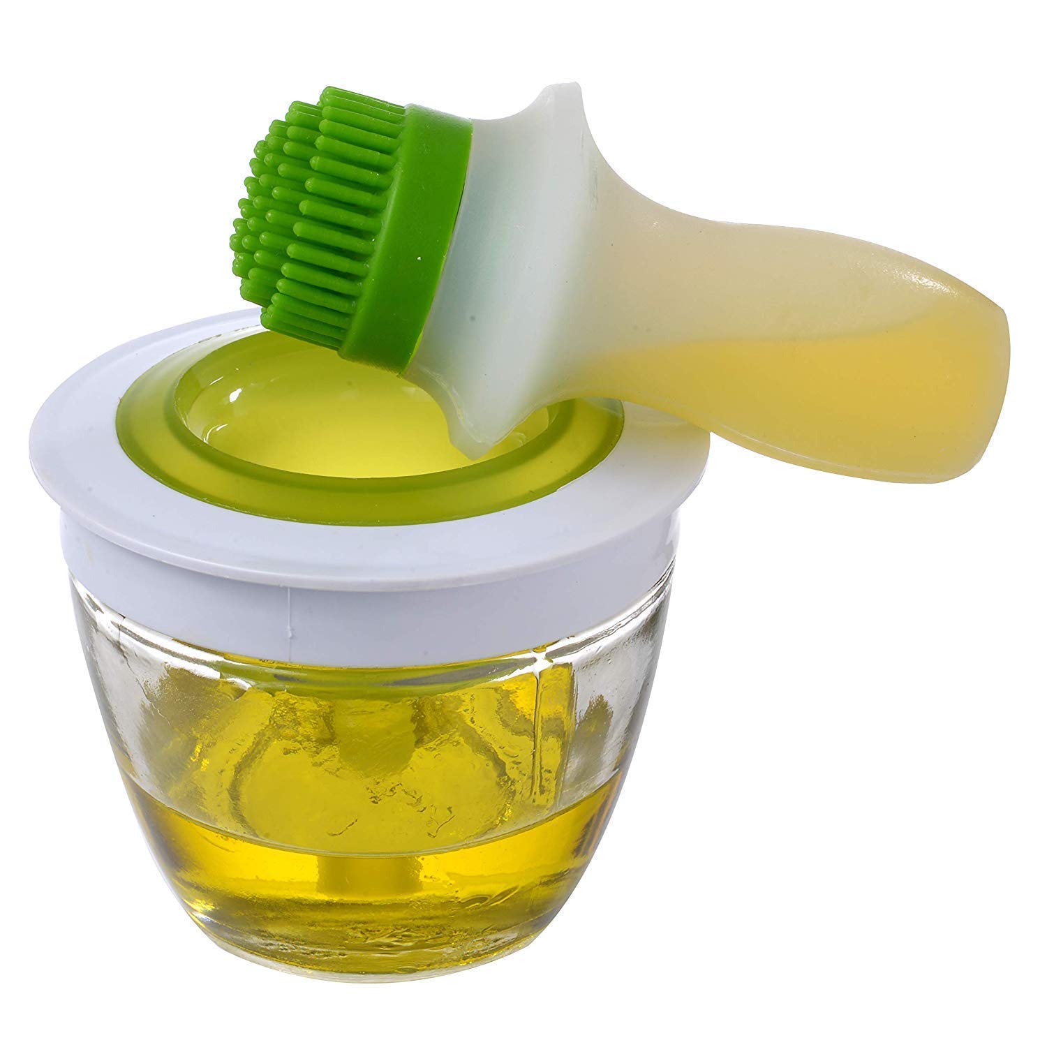 ORICAL SALES Silicone Kitchen Oil BBQ Chef's Basting Brush Set (Green)