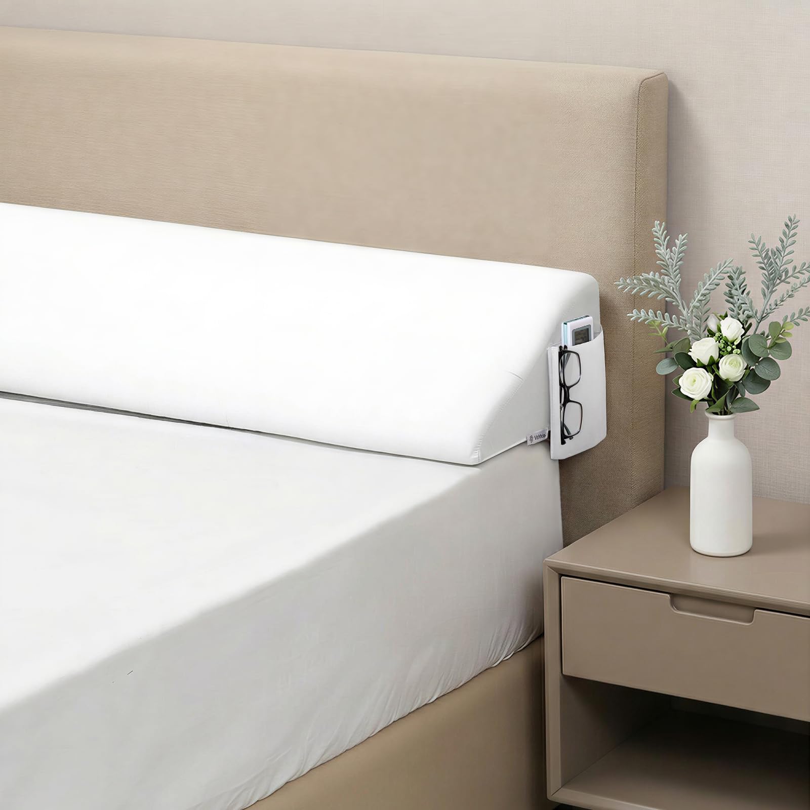 Vekkia Queen Bed Wedge Pillow