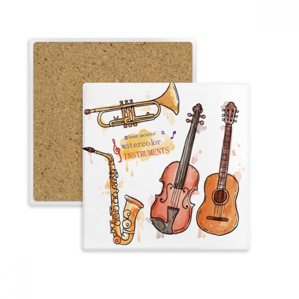 Sous-verre guitare absorbant le cadeau idéal pour musicien et amateur de thé
