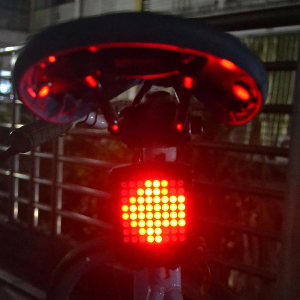Luz Trasera LED Recargable USB para Bicicleta Intermitentes Inalámbricos Resistente al Agua, Material Abs, Señal de Seguridad para Ciclismo