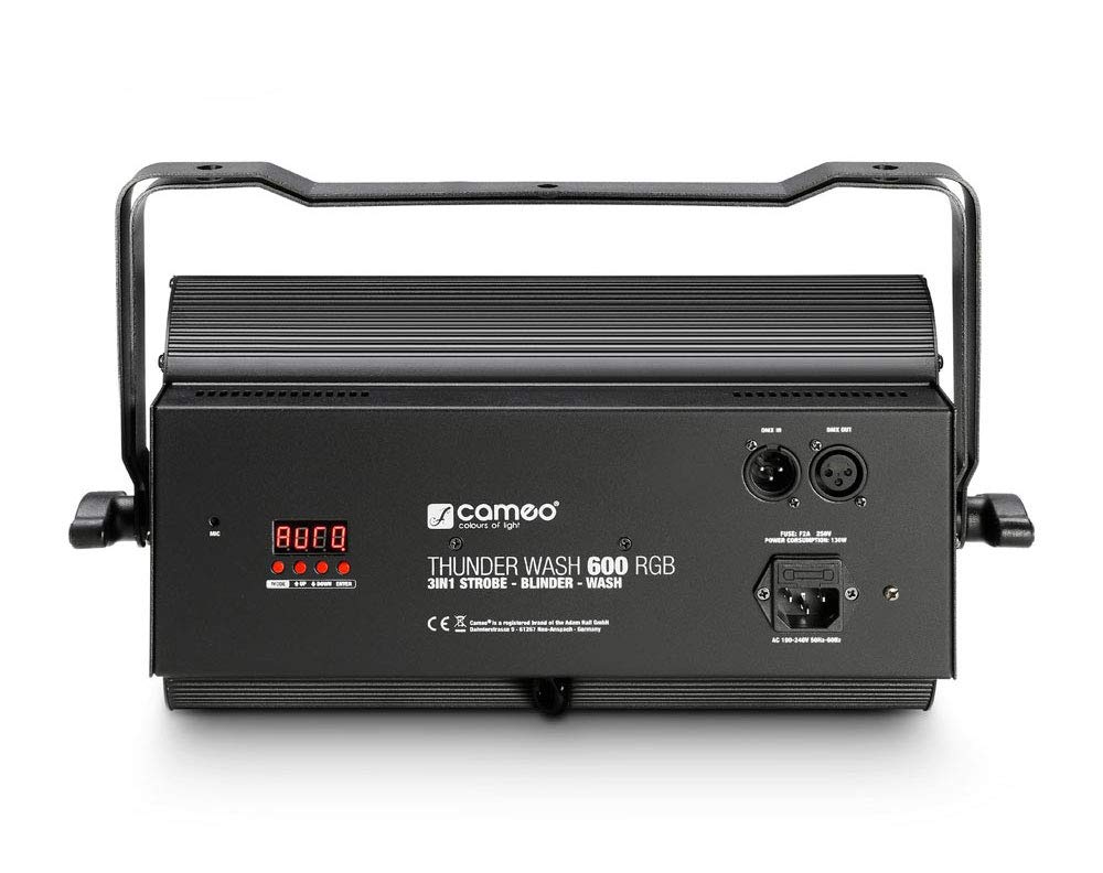 Cameo THUNDER WASH 600 RGB - 3 in 1 Strobe, Blinder und Wash Light 648 x 0,2 W RGB, schwarz