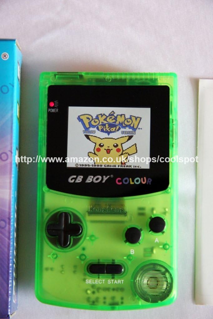 Cool_Spot KongFeng GB Boy Colour (Backlit Gameboy Colour) - Crystal Green, plus 188 built-in NES games.