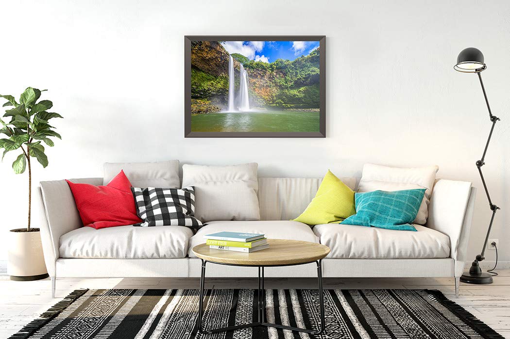 DIY 5D Diamond Painting Kit Waterfall Amazing Twin Wailua Waterfalls Kauai Island Hawaii Fall 14