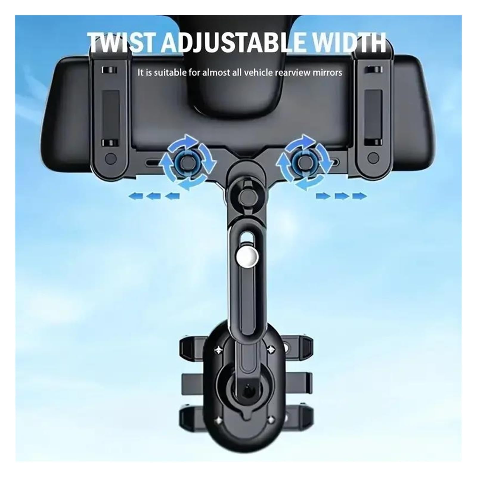 Porta Cellulare Auto Supporto per telefono con specchietto retrovisore per auto girevole a 360°