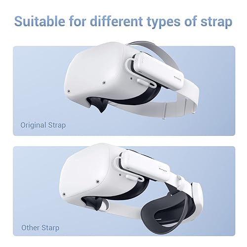 Miniatura 4 de SUPAVR Rechargeable Battery Pack for Oculus Quest 2 Accessories,4000mAh Power for VR,Compatible Elite Strap and Original Strap Lightweight