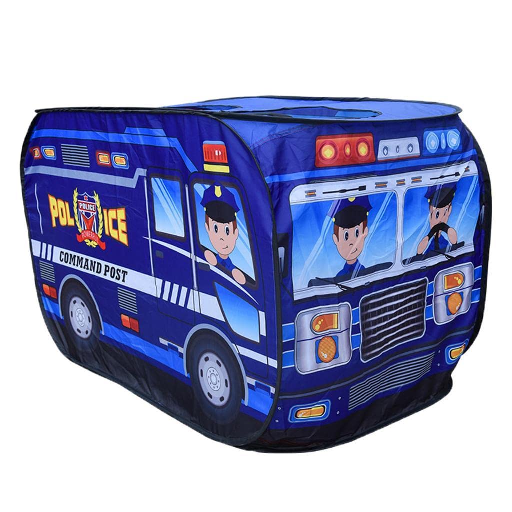 Tienda de Juegos Infantil Plegable para Interiores Y Exteriores, Jardín, Césped, Parque Infantil, Juguetes de Cumpleaños, Regalo, Coche de policía