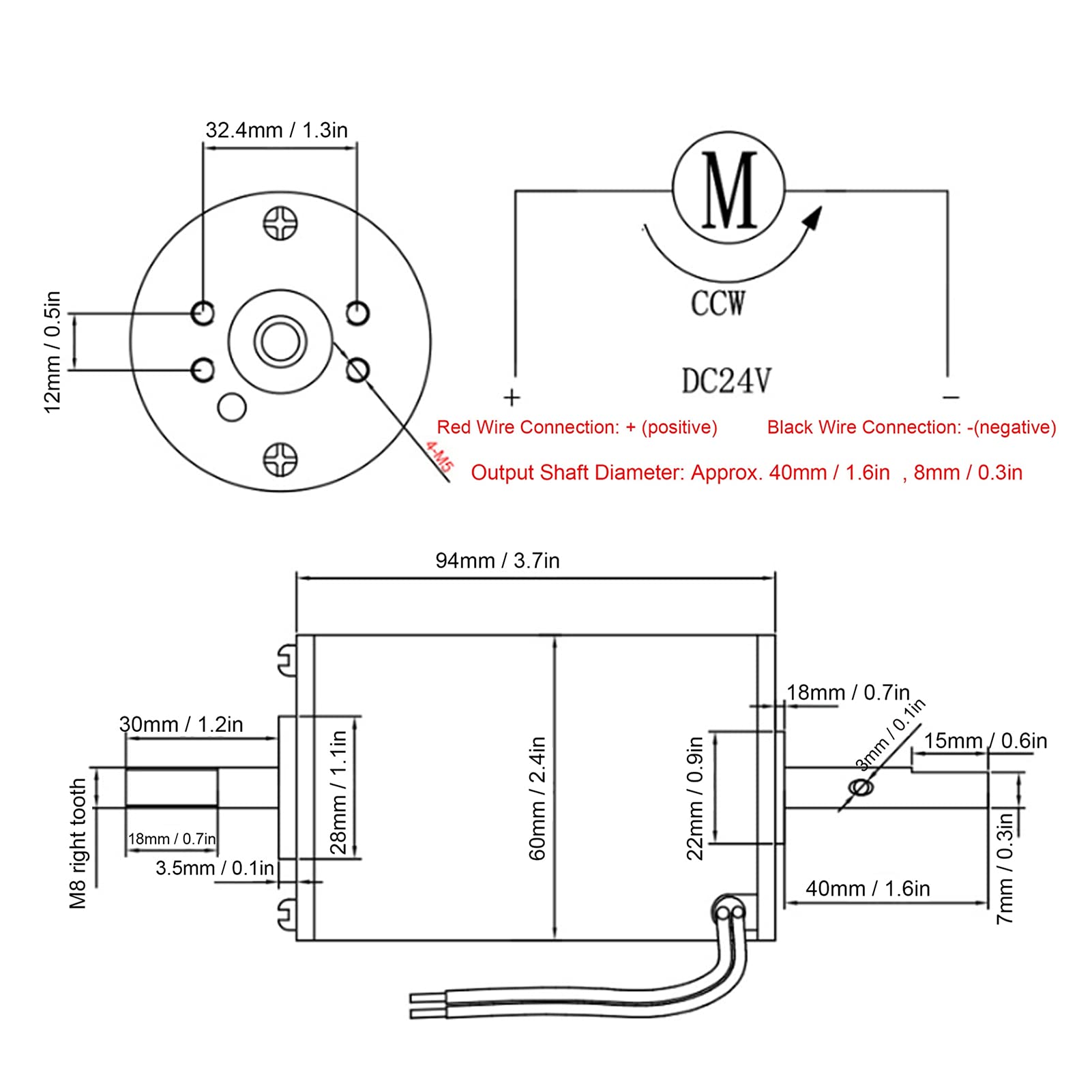 AMONIDA Micromotor CC de Alta Velocidad de 80 W con Regulación de Velocidad para Máquinas de Corte y Herramientas de Pulido (sin soporte)