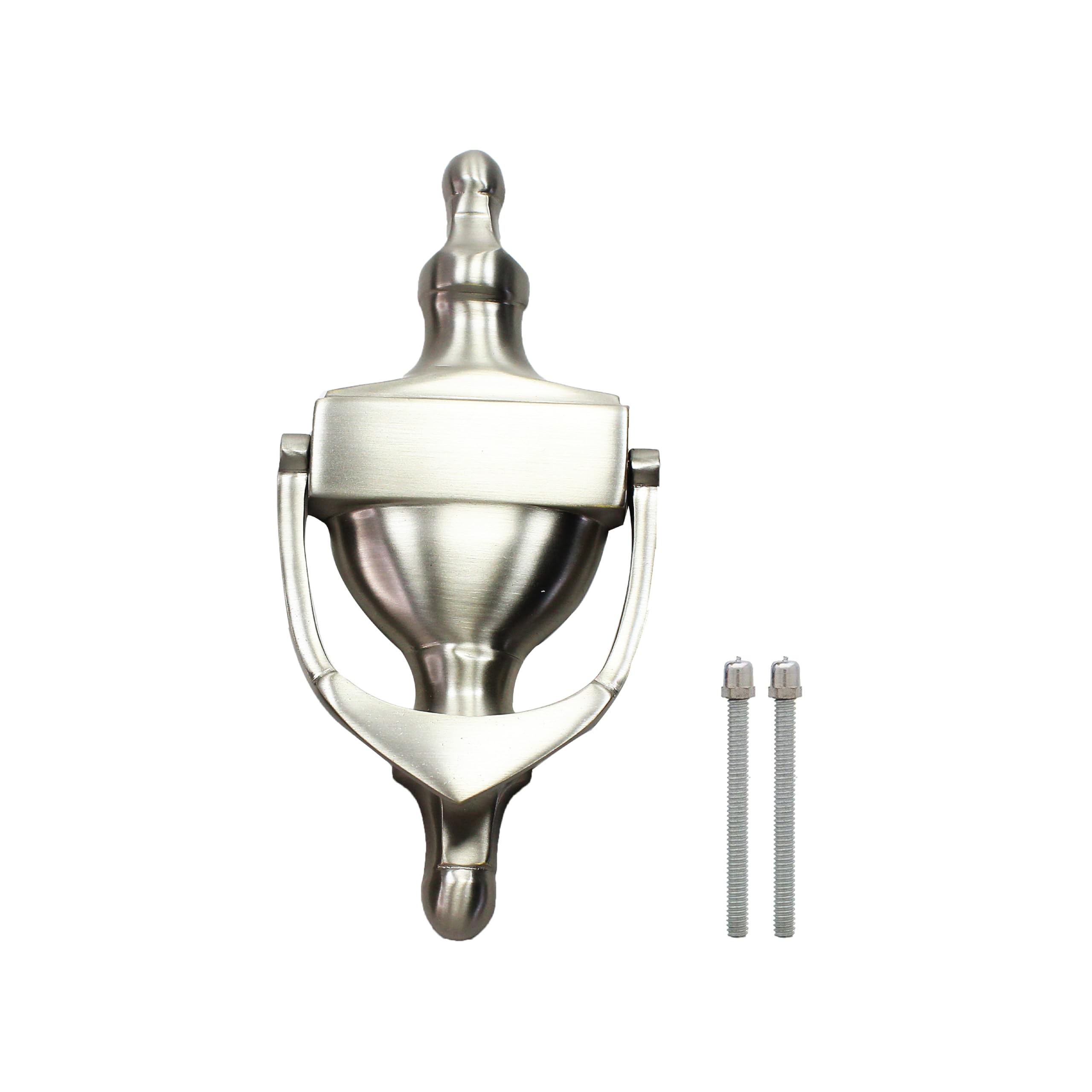 Sul Satin Nickle Victorian Style Door Knocker, Polished Satin Nickel Urn Door Knockers For Front Door, High Quality Decorative Front Door Knocker – 150Mm