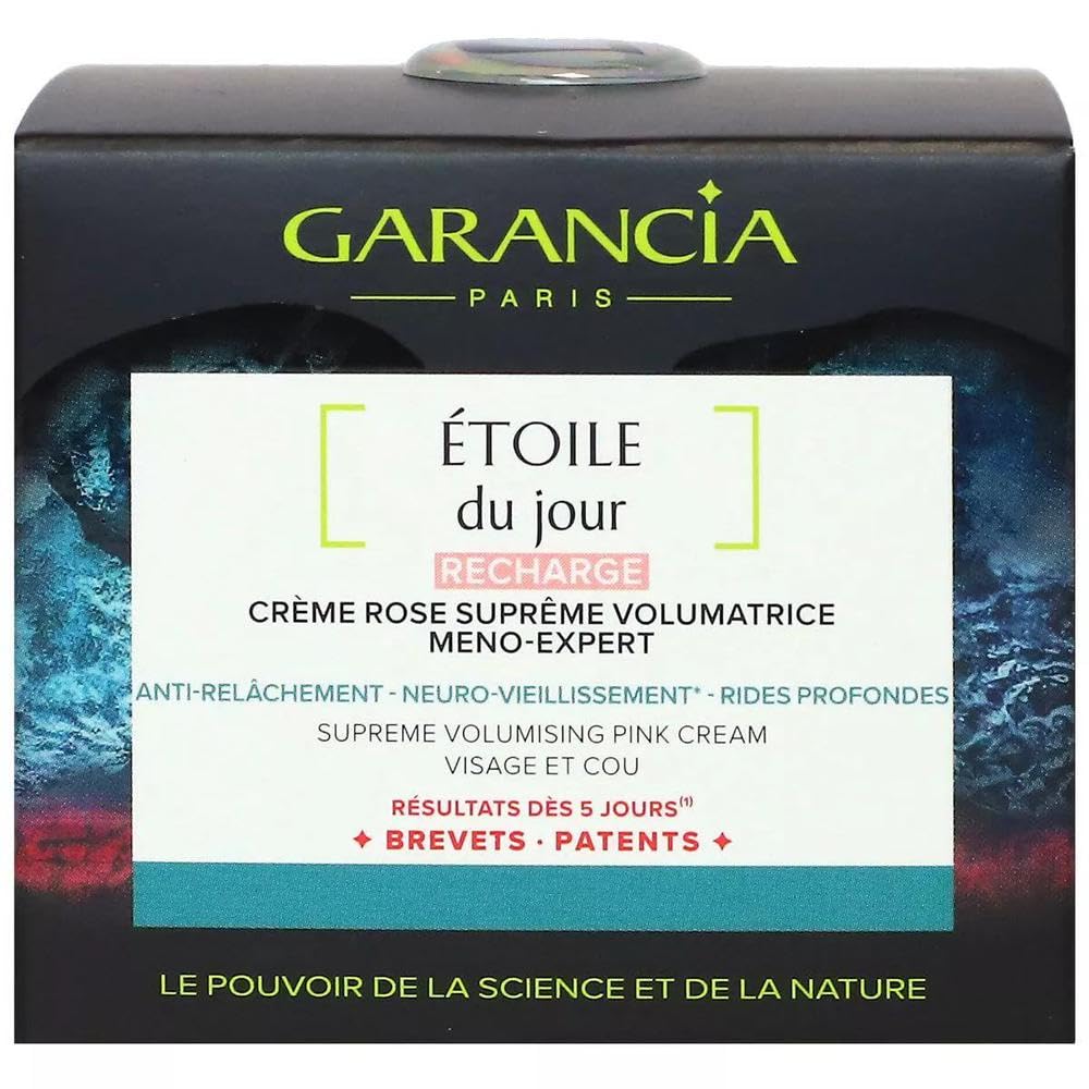 Garancia Étoile du Jour Crème Volumatrice Méno-Expert Peptide Recharge 40ml | Recharge éco-conçue. Peptide Lipovolume, algues wakame et vitamine B12, redessine les volumes et illumine