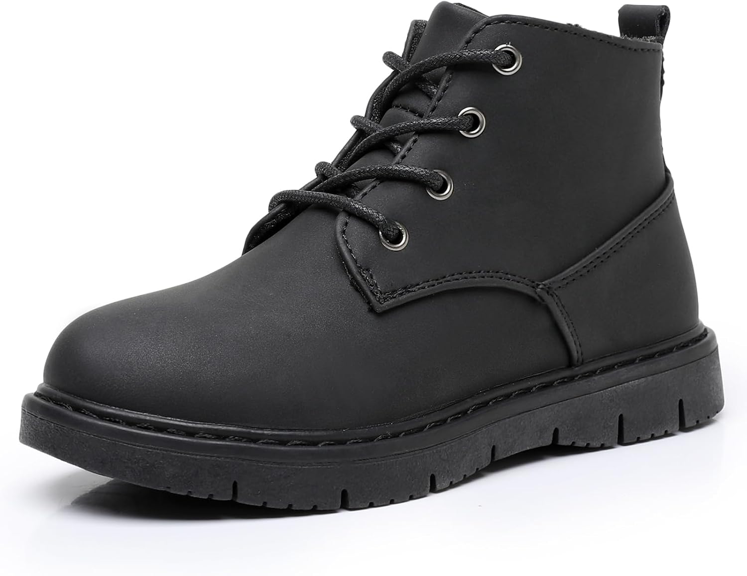 Ahannie Boys Boots Toddler Kids Work Boots Outdoor Casual Side Zipper Ankle Shoes(Toddler/Little Kid/Big Kid)