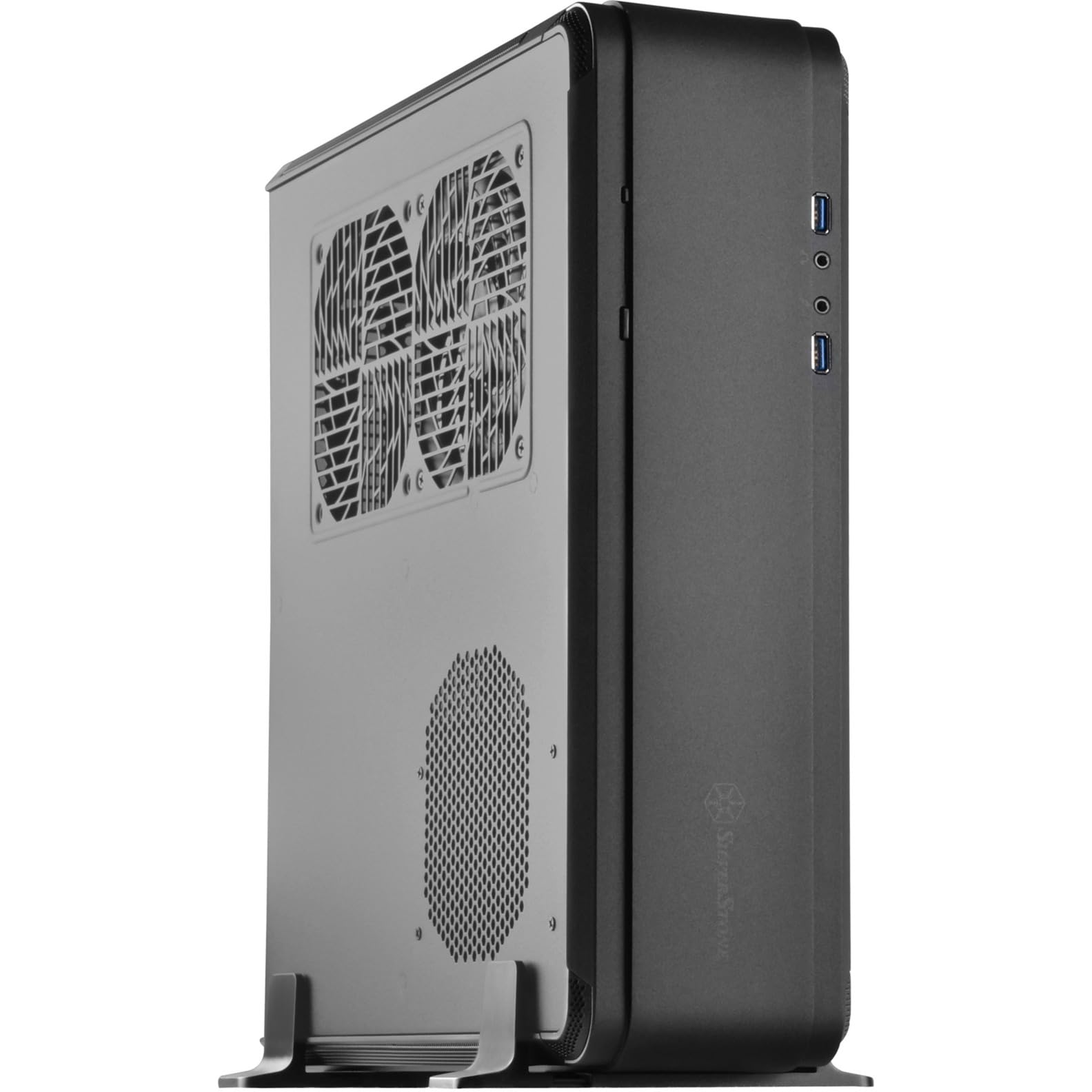 SilverStone SST-FTZ01B-E - Custodia per computer Gaming Mini-ITX ad alta velocità Fortress, alimentatore ATX opzionale, nero