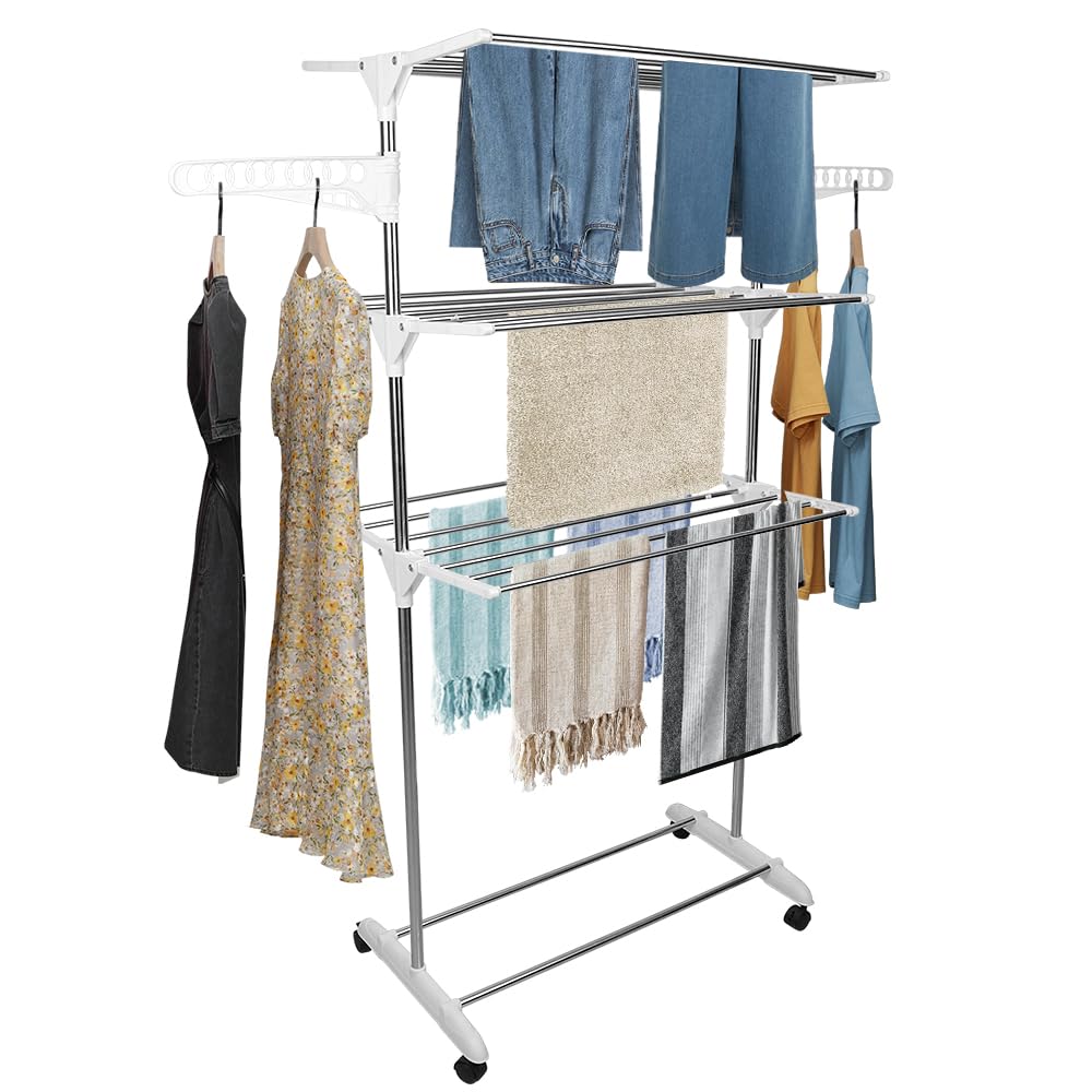 Séchoir à linge intérieur et extérieur pour optimiser l'espace du balcon