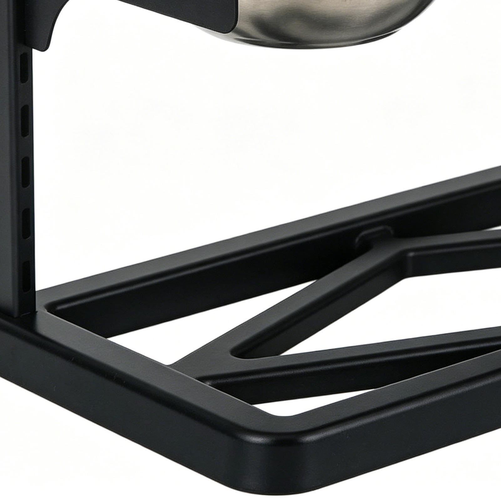 Mangiatoia Rialzata Per Cani Altezza Regolabile Pasto Lento | Supporto Rialzato A 2 Ciotole Con Contenitore Per Soggiorno Balcone Cucina Giardino Acqua Pollo A Cubetti Brodo Di Ossa