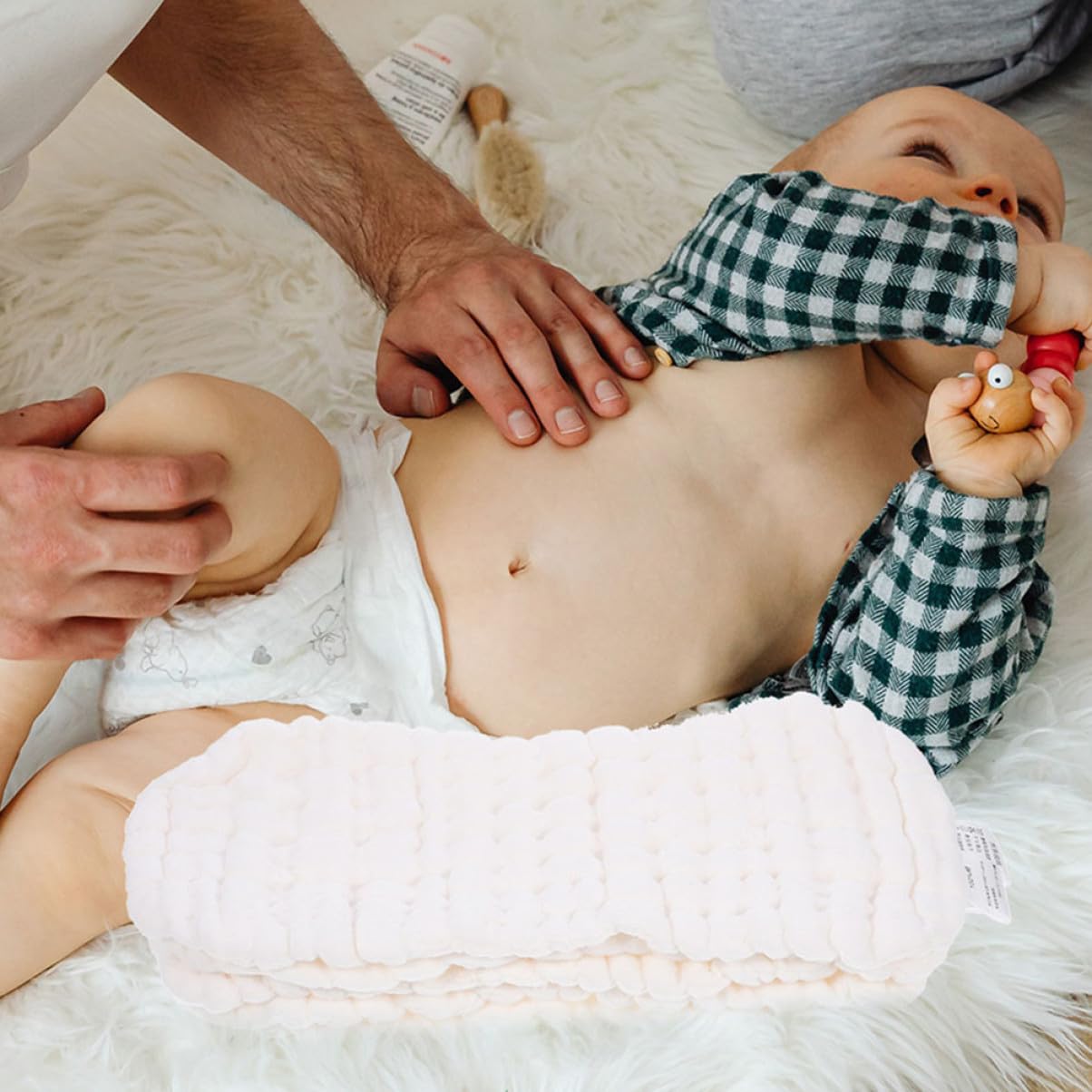 Stoffwindeleinlagen für Babys, 8 Stück, Baumwolle, Weiß