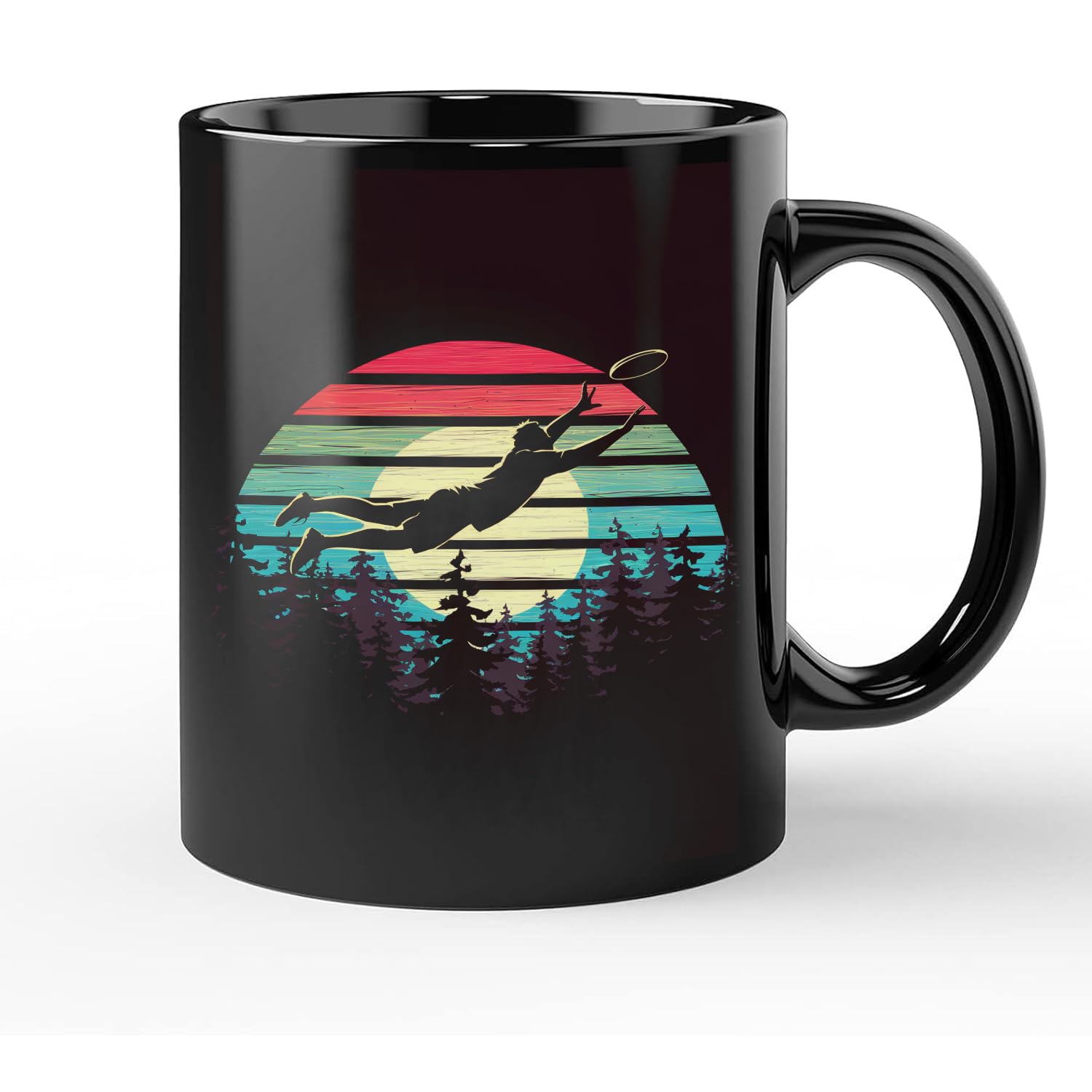 Nazenpod Retro Ultimate Disc Goft Player Men Women Vintage Flying Disc Coffee Mug, Mugs 11oz - 15oz