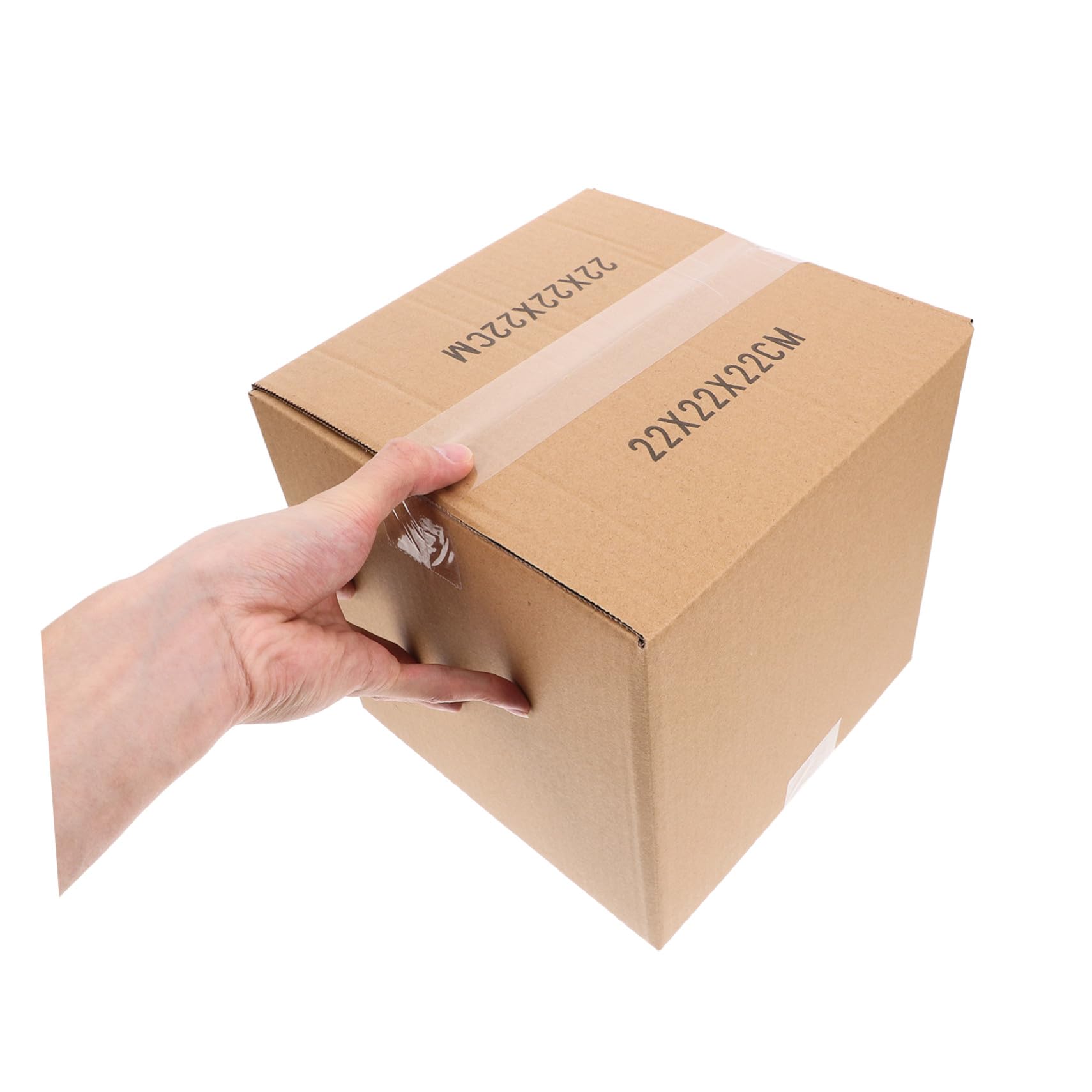 5 Quadratische Umzugskartons Braun aus Papier für Transport