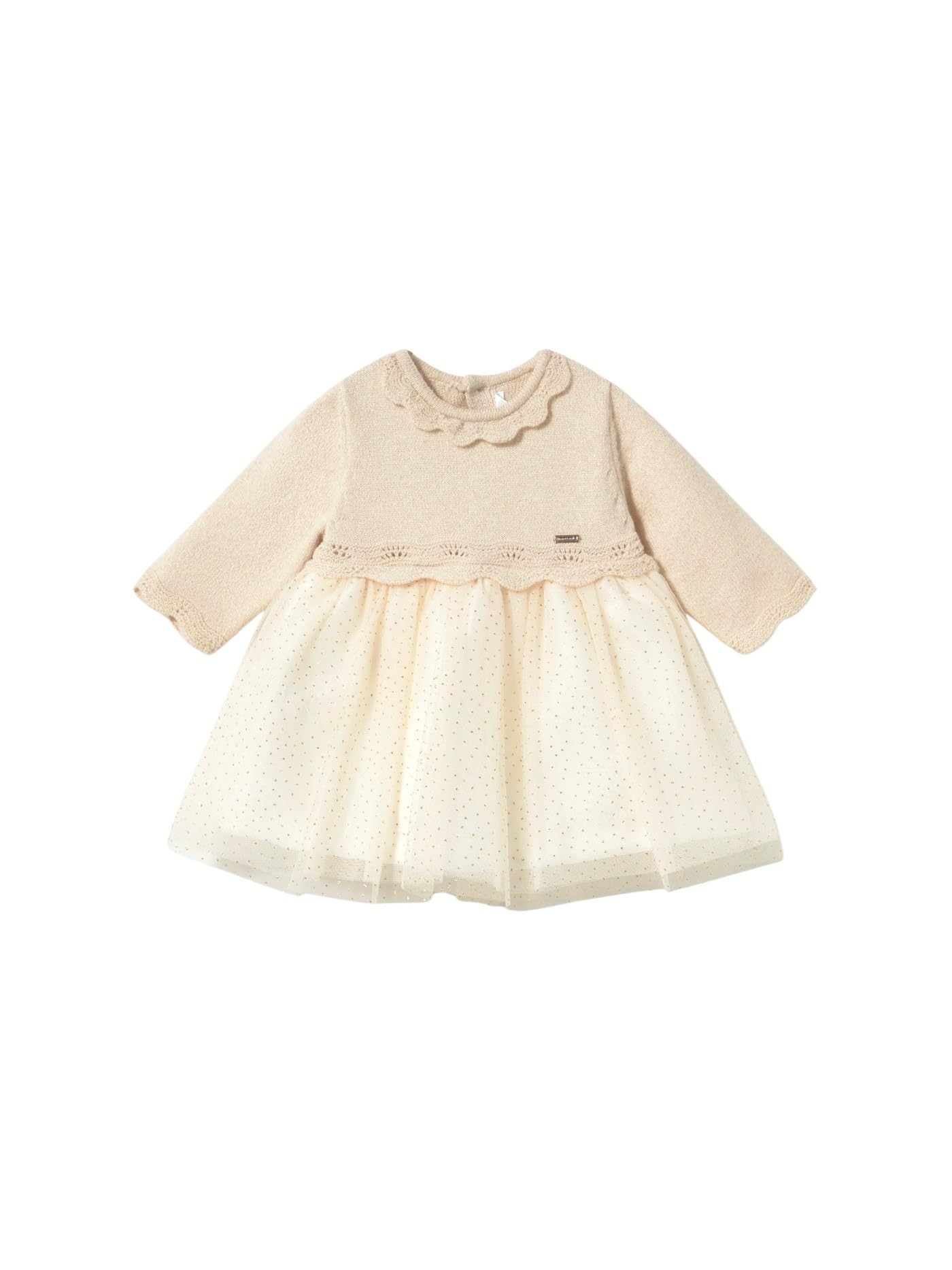 Mayoral Vestido Tricot y Tul para bebé niña Rosa Baby