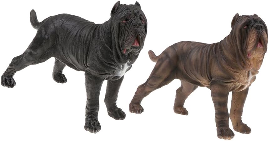 Amazon 2個入り シミュレーション 犬 動物モデル フィギュアおもちゃ ナポリタンマスティフ プラモデル 通販