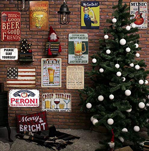 Nansicy New Retro Metal Tin Sign|Dad39;S Workshop Vintage Style Sign|Home Club Bar Decorative Metal Tin Sign 8X12 Inches #TOP3