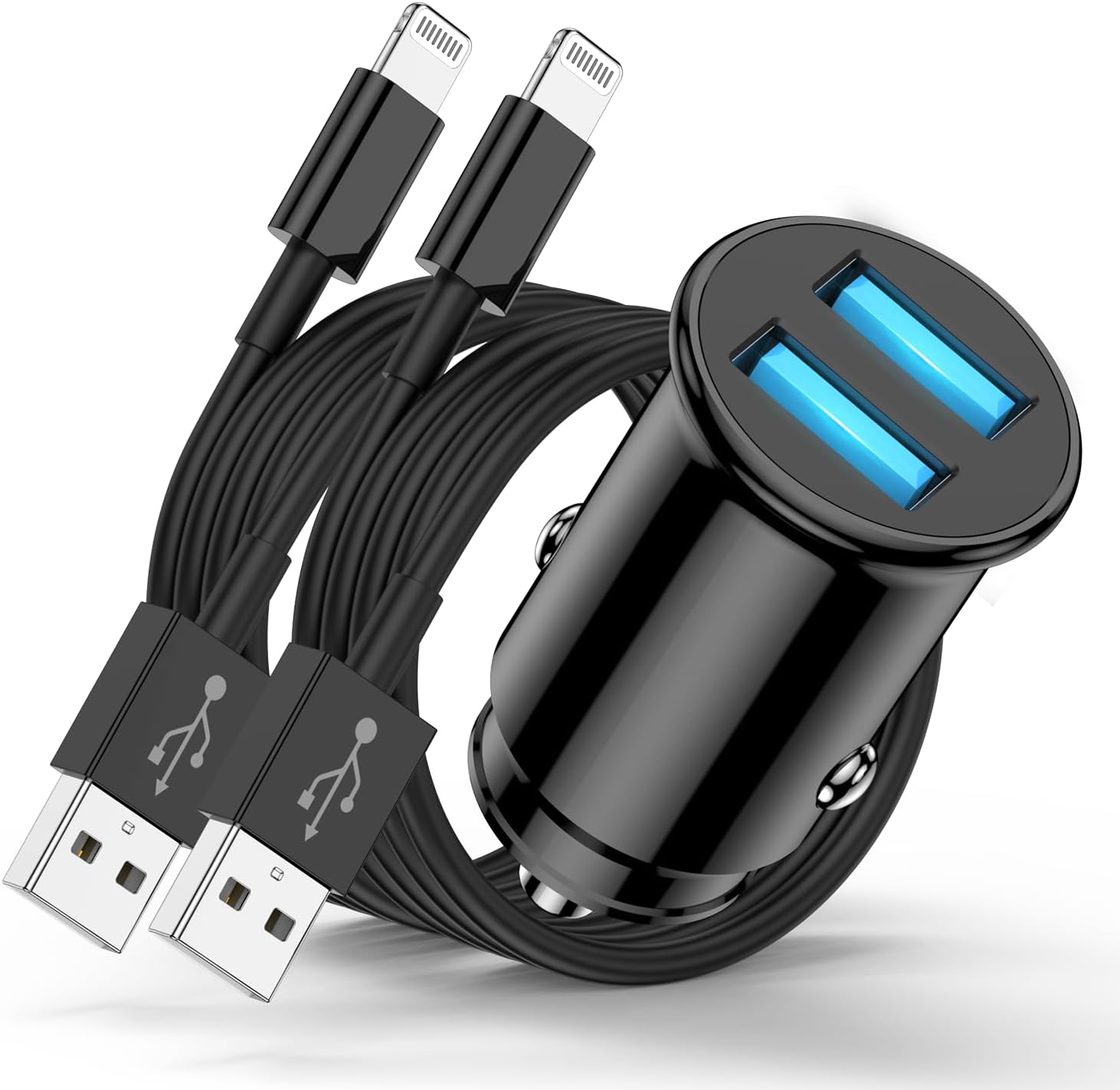 Jeenek iPhone Car Charger Adapter Apple Certified, Fast Charging for