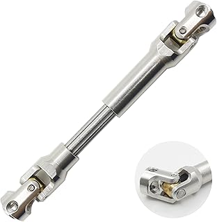 Raflot Drive Shaft Stainless Steel Heavy-Duty Driveshafts for 1/10 RC Car Crawler Axial SCX10 90046 AXI03007 TRX4 Redcat Gen8(75-96mm)