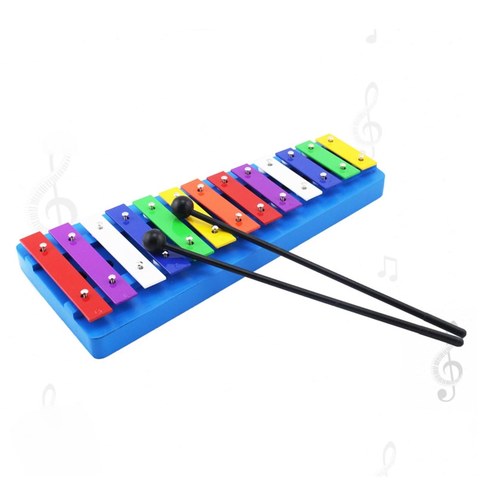 Xilofono Professionale Pianoforte Con Piastra In Alluminio A 13 Toni Con Base Blu Pianoforte Con Piastra In Alluminio A 13 Toni Strumento A Percussione Xilofono
