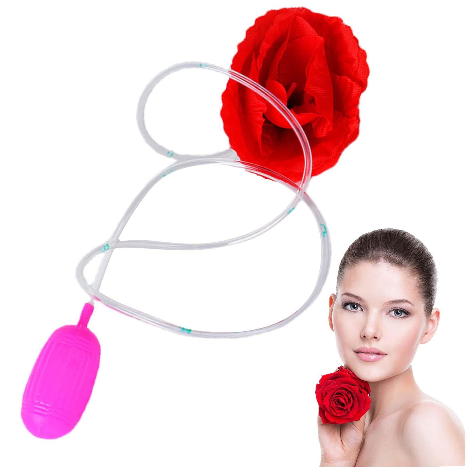 Giocattolo Scherzo con Fiori Festivi - Novità Fiori che Spruzzano, che Spruzzano Malizia, Scherzo con Spruzzi d'Acqua e Rosa Rossa, Scherzo con Spruzzi d'Acqua con Rosa Rossa per Bambini, Ragazzi