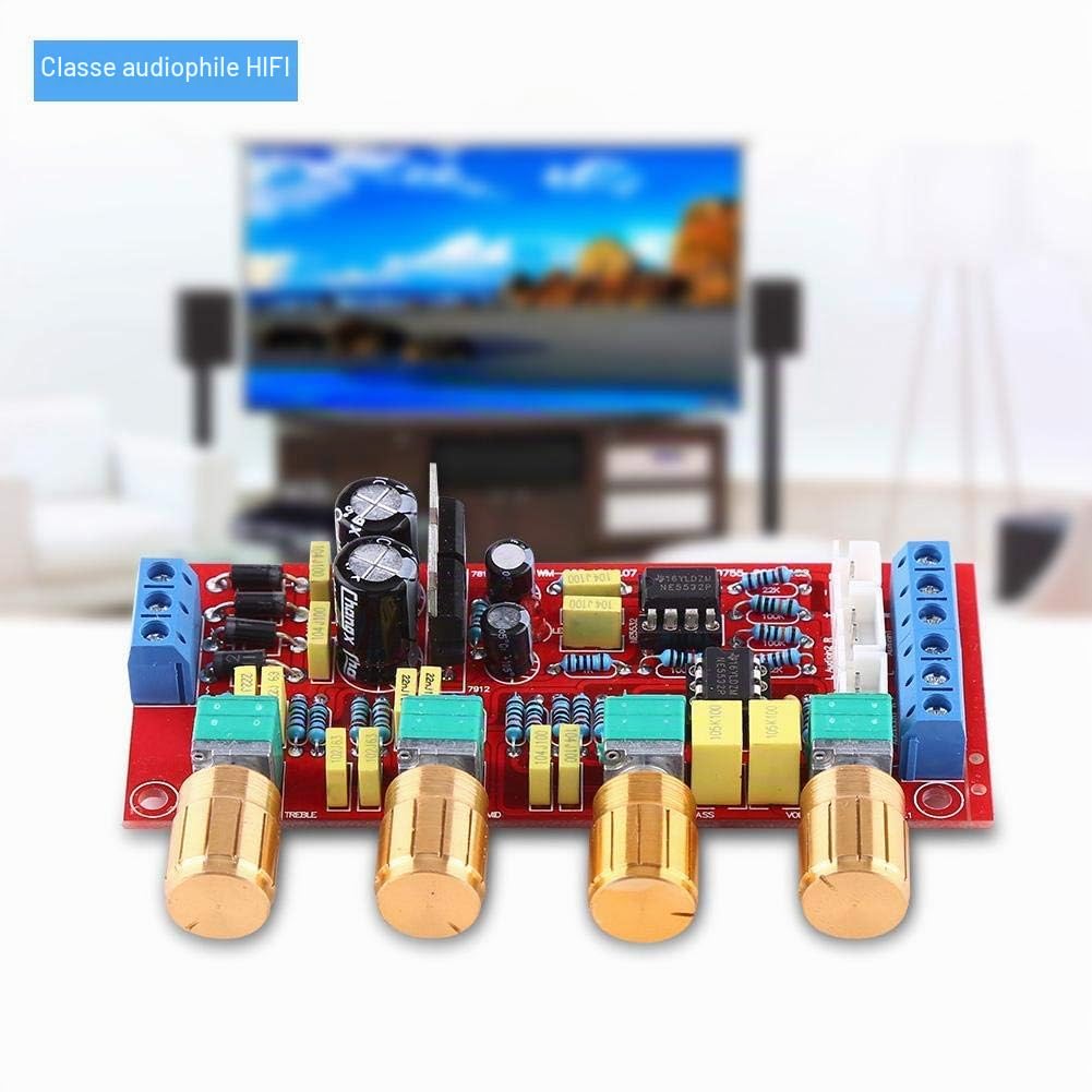 Kits Module Préamplificateur HIFI NE5532 Amplificateur De Tonalité Volume AC 12V OP-AMP Assembled Board Pour Systeme Audio