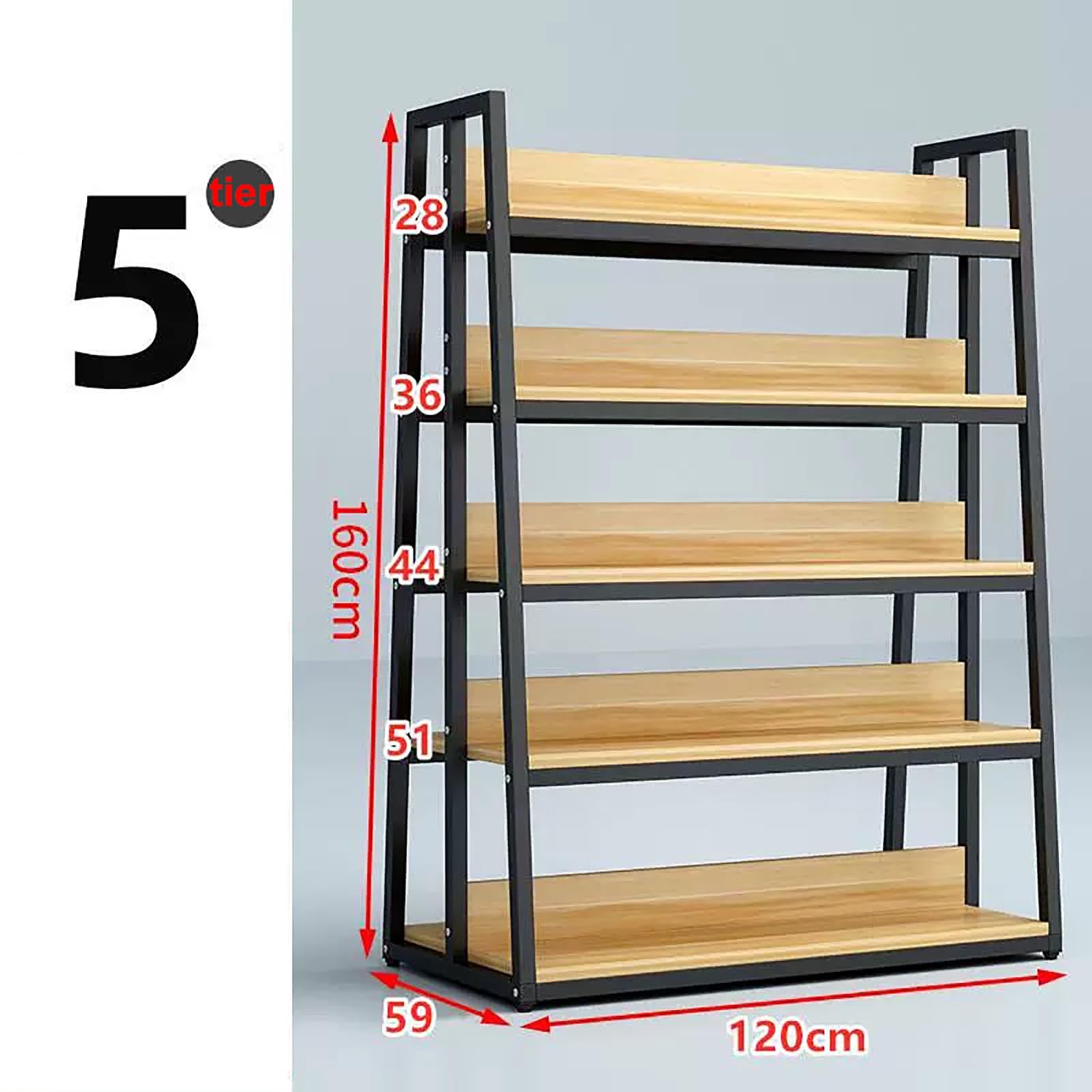 XingLi The Island Cabinet Double-Sided Supermarket Shelf Display Rack Cosmetics Convenience Store Kiosk Shop Multi-Layer Snacks Shelves(120cm*59cm*160cm)