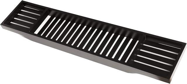 JAMAL Bamboo Wood Bath Tub Rack Bathroom Shelf Tidy Tray Storage Caddy Organiser - Black Bath Caddy
