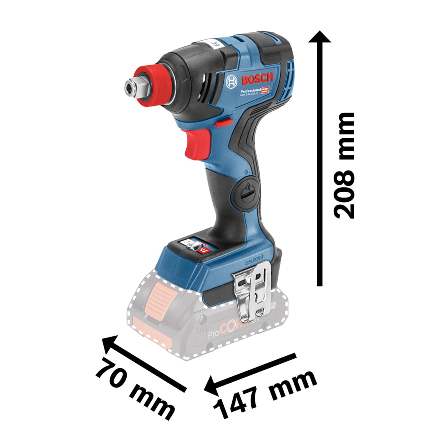 Bosch Professional 18V System Avvitatore a Massa Battente Batteria Gdx 18V-200 e Trapano-Avvitatore a Batteria Gsr 18V-55 (Incl. 2 Batterie 4.0 Ah Gba 18V, Caricabatteria Rapido Gal 18V-40, L-Case)