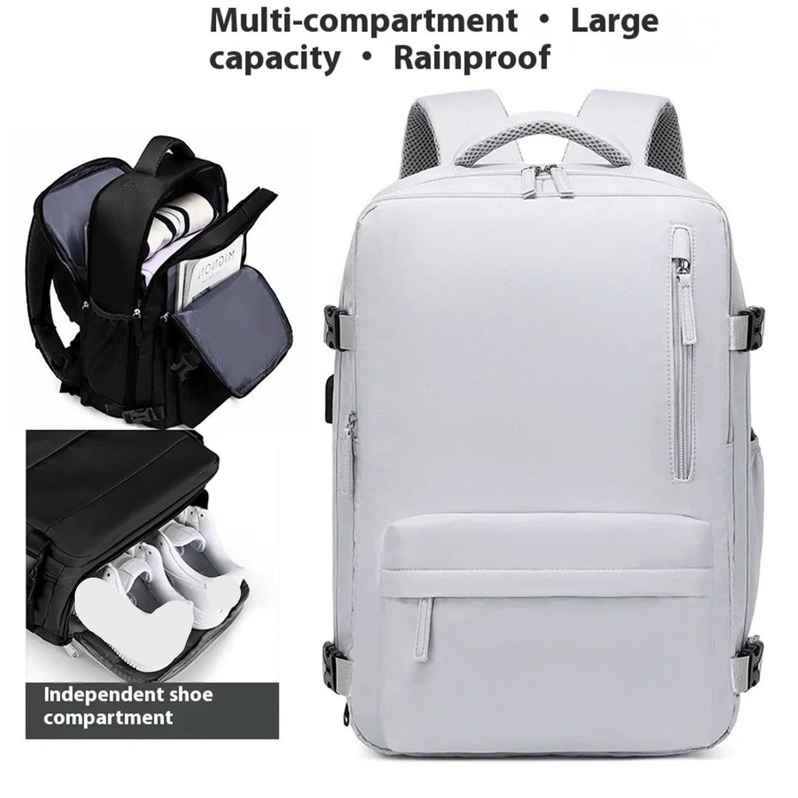 Handgepäck Rucksack Laptoptasche, Reiserucksack for Damen, großes Fassungsvermögen, Handgepäck-Rucksack, Herren-Kabinenrucksack