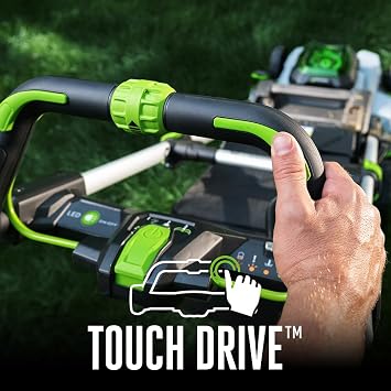 EGO Power+ LM2122SP-2 21-Inch 56-Volt Self-Propelled Lawn Mower with Touch DriveTM with (2) 4.0Ah Batteries, 550W Rapid Charger Kit and LB5800 580 CFM Cordless Leaf Blower