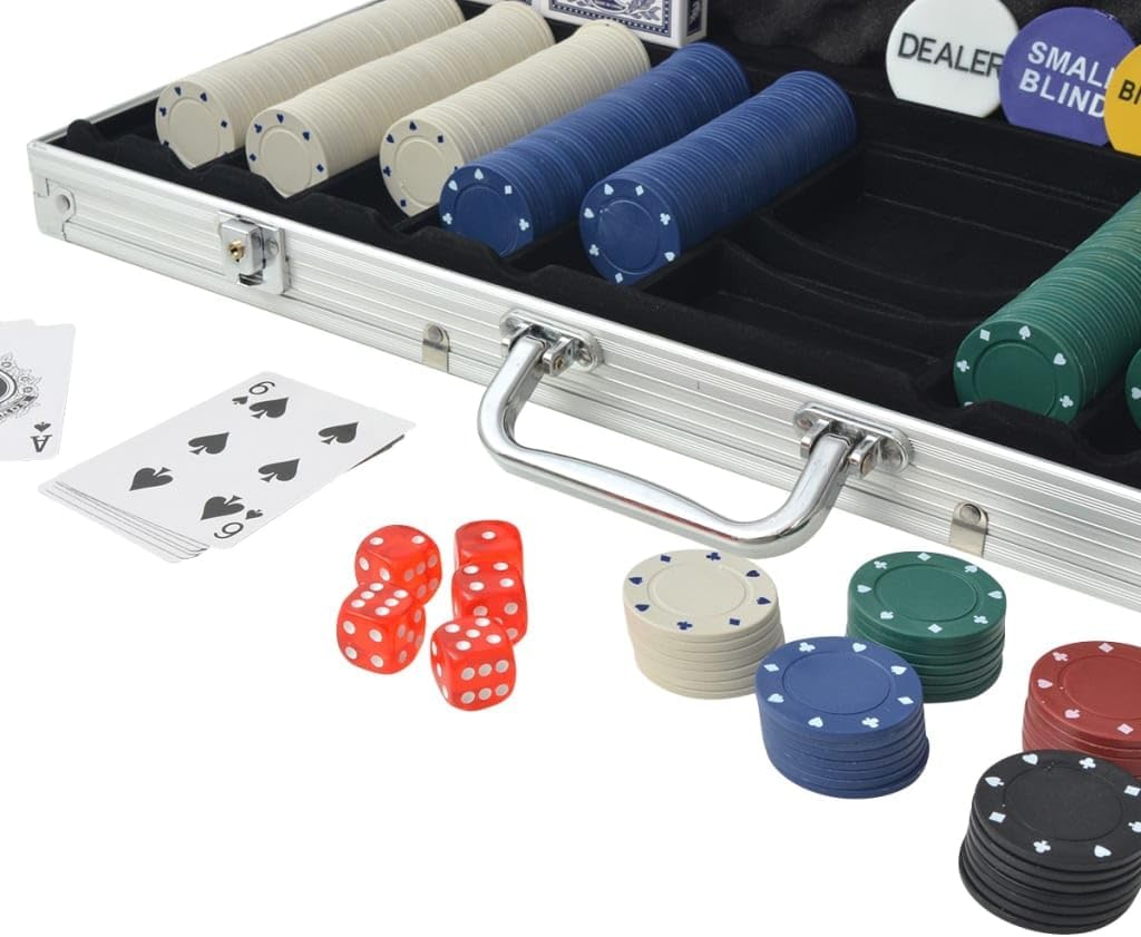 ポーカーセット チップ500枚 アルミ, ポーカーチップ, 【團伊玖磨】 チップセット