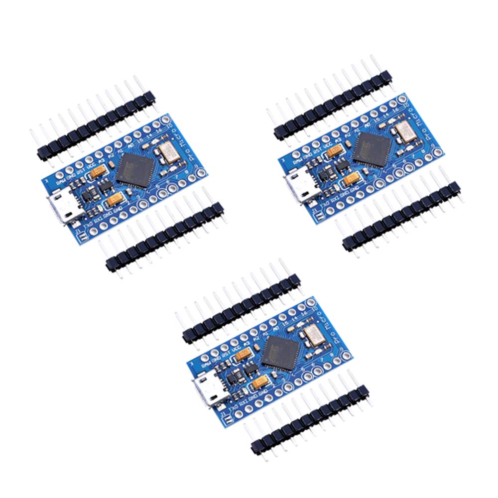 Buy Teyleten Robot 3pcs Pro Micro Atmega32U4 5V 16MHz Bootloadered IDE ...