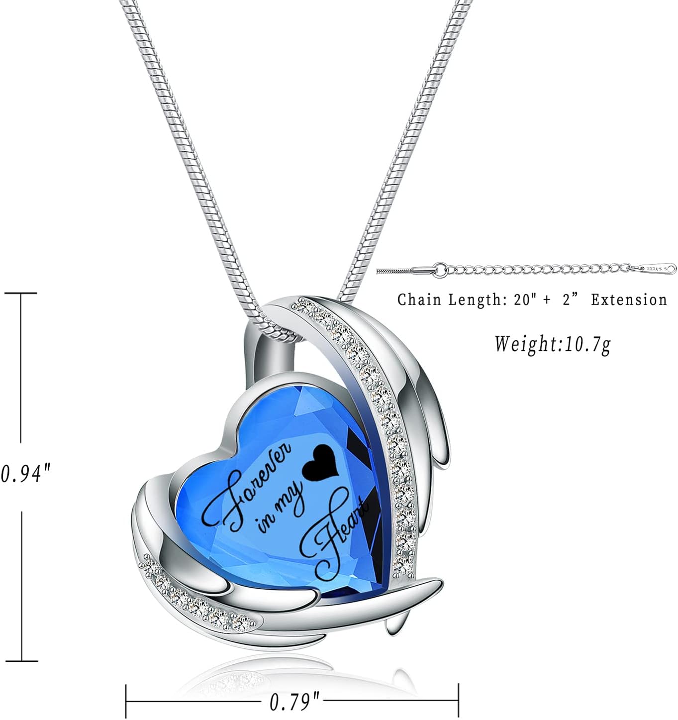Heart Crystal Cremation Urn Necklace for Ashes, Stainless Steel Cremation Jewelry for Ashes Memorial Pendant Ashes Urn Necklace with Engraving and Filling Kit - Image 2