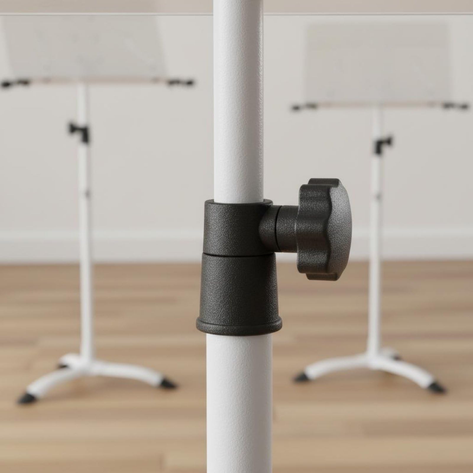 F Fityle Atril de Partituras Plegable Ajustable Soporte de Música Atril Portátil Base de Trípode Estable Materiales de Hierro y Goma Adecuado para Ensayo Clases Escenario Práctica en Casa, Blanco