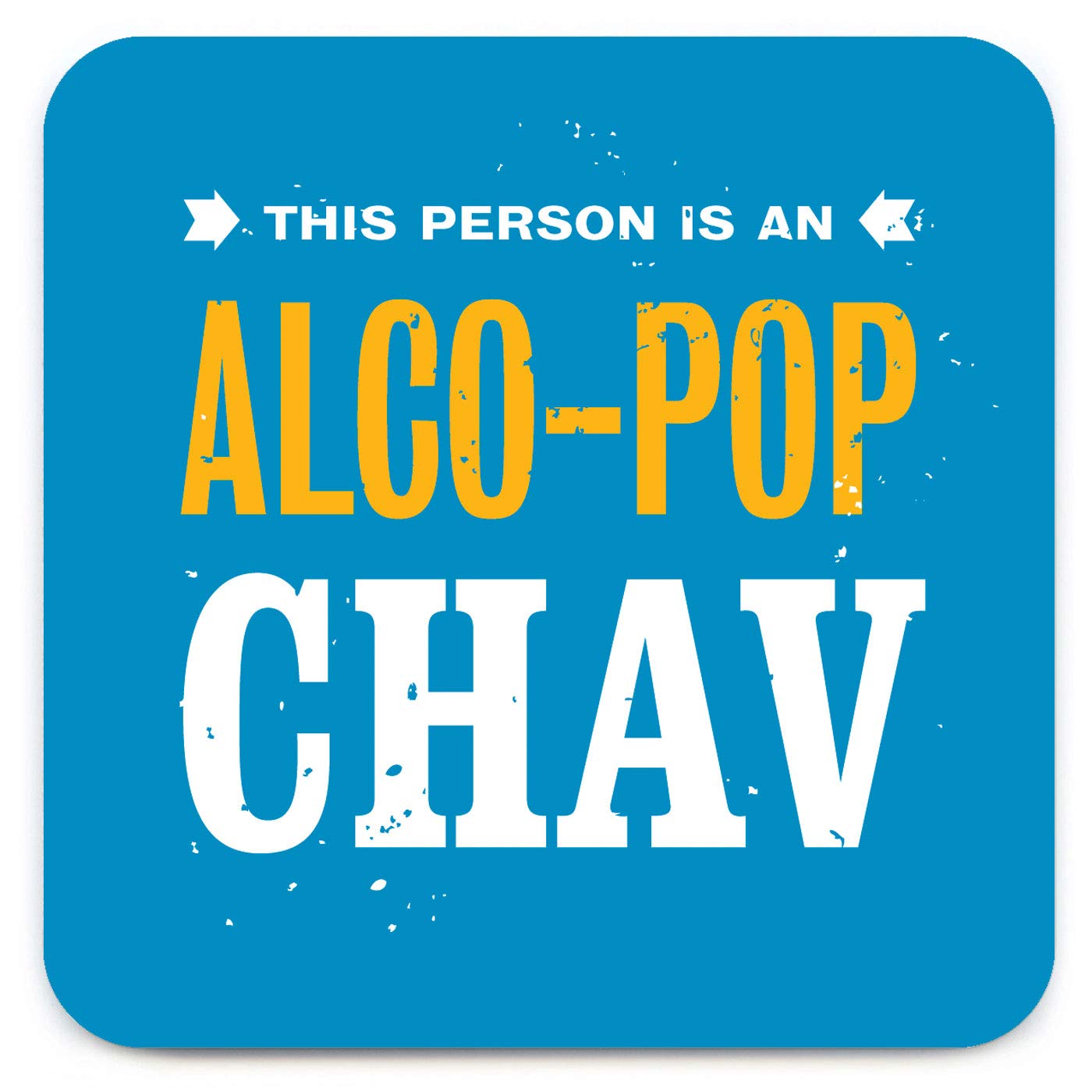 Brainbox Candy - Funny 'Alco-Pop Chav Coaster - SPECKLED' - Small Gift Ideas For Him Her - Friends Birthday - Housewarming Present - New Home Gift - Funny Gifts For Women Men
