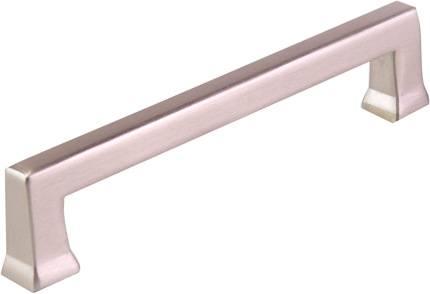 Southern Hills Brushed Nickel Cabinet Handles - 5 Pack - 128mm Screw Spacing - Silver Kitchen Cabinet Pulls - Drawer Pulls - Nickel Cabinet Door Handles - Bathroom Vanity Hardware - SH4075-128-SN-5