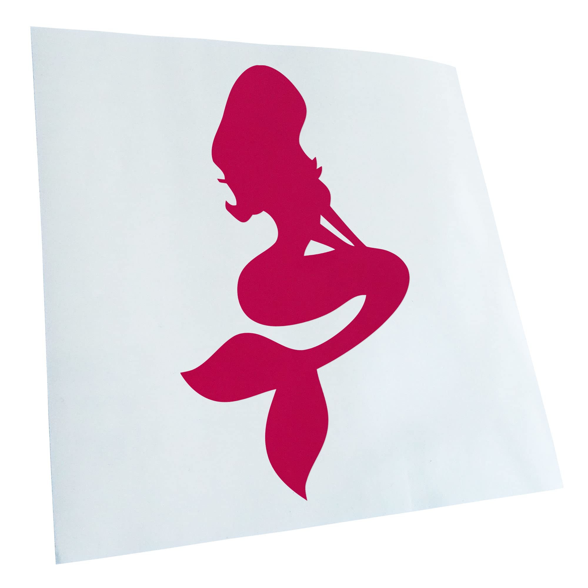 Kiwistar - Car Sticker - Pink - 17.5 x 10 cm Mermaid 2 - Mermaid - Rear Window Car Sticker Weatherproof for Car Truck Moped Truck - Sticker Exterior Self-Adhesive Tuning Accessories for Windows