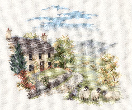 Derwentwater Countryside Series High Hill Farm Counted Cross Stitch Kit by Derwentwater Designs