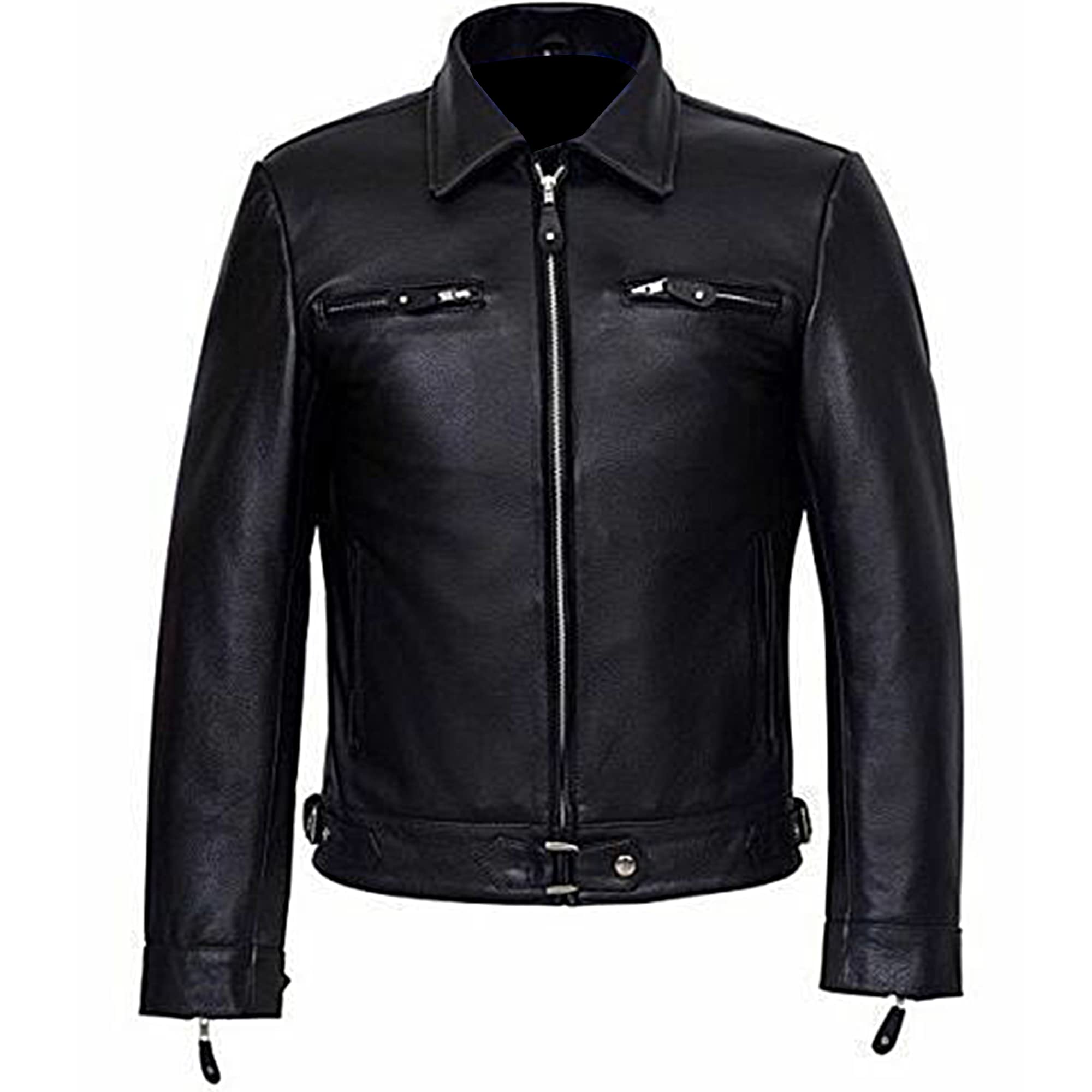 Miracle TradingWW2 German Cowhide Leather Military Officer Jacket | Luftwaffe Black Jacket | 2XS to 5XL