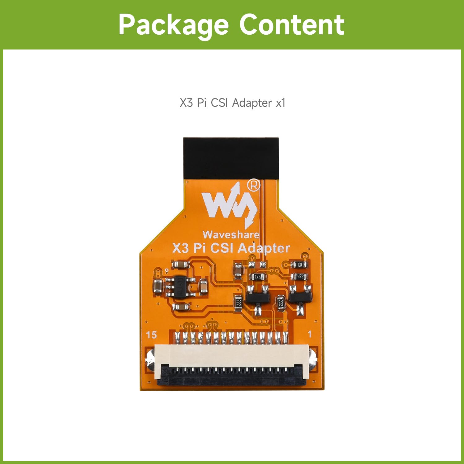 Waveshare CSI Adapter for RDK X3 Development Board 24PIN to 15PIN