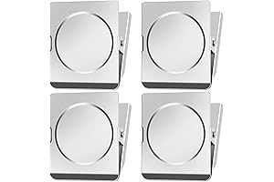 FINDMAG Rectangle Magnets Strong Set of 4 for Clip, Fridge, Whiteboard Use