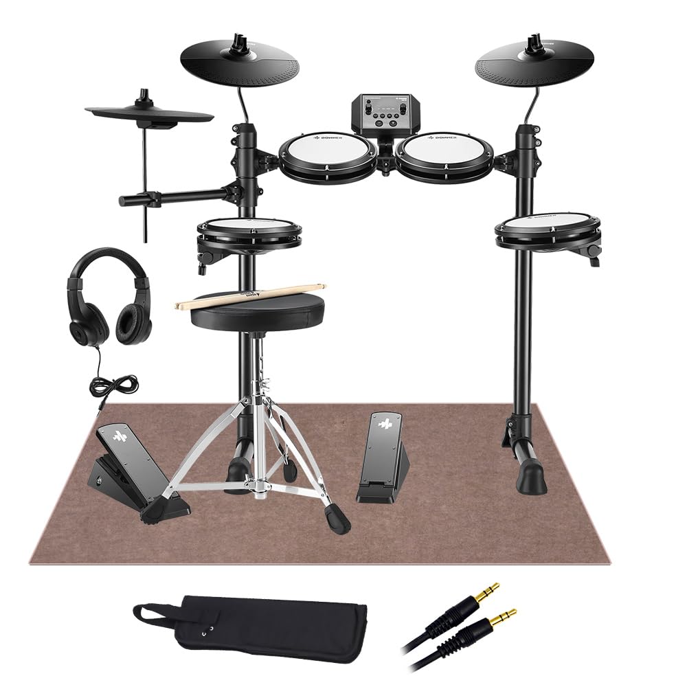 Amazon | Donner DED-80 マット付き自宅練習7点セット 電子ドラム