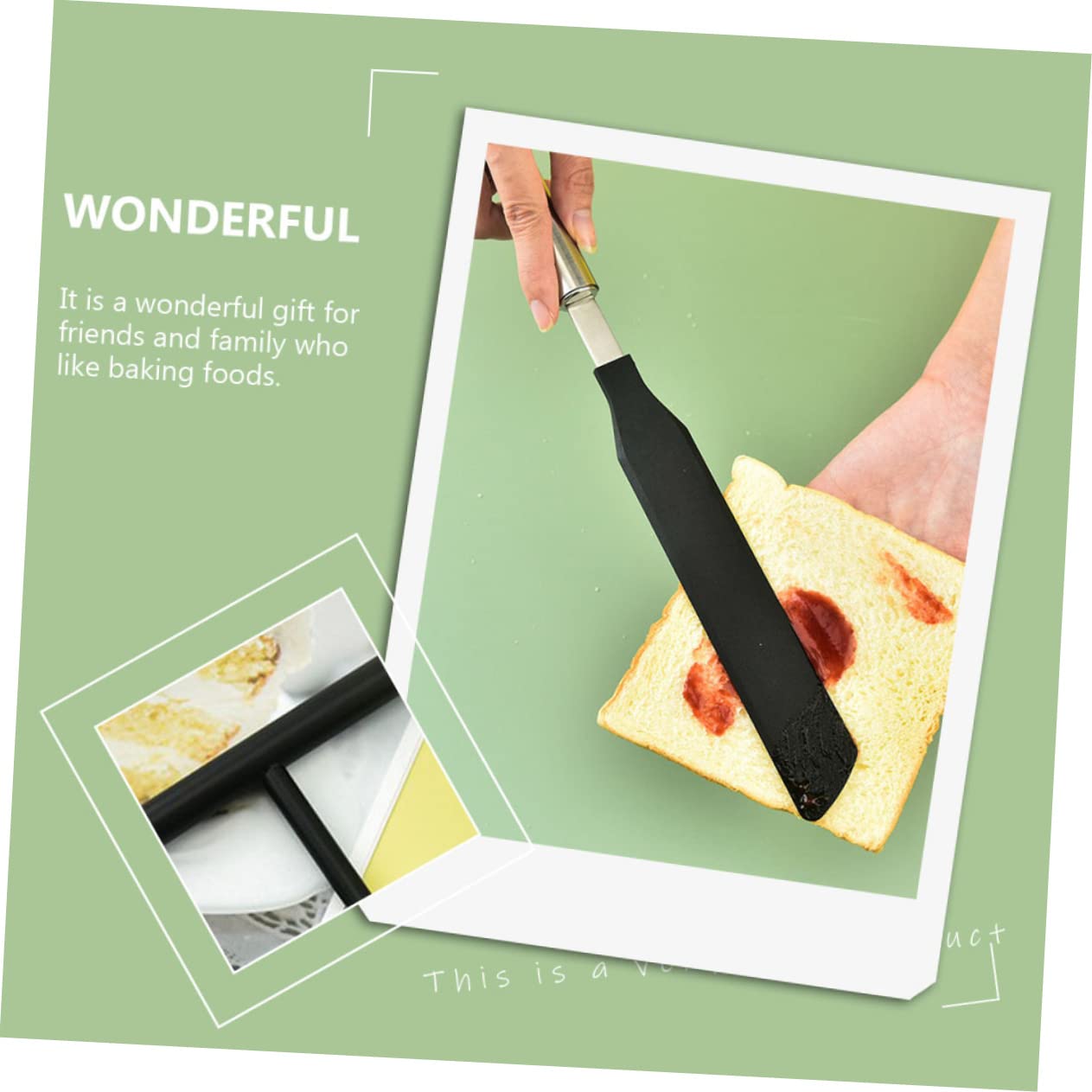 Mikinona Set of 2 Crepe Spreader Spatula Kitchen Pancake Tool for Easy Crepe Making