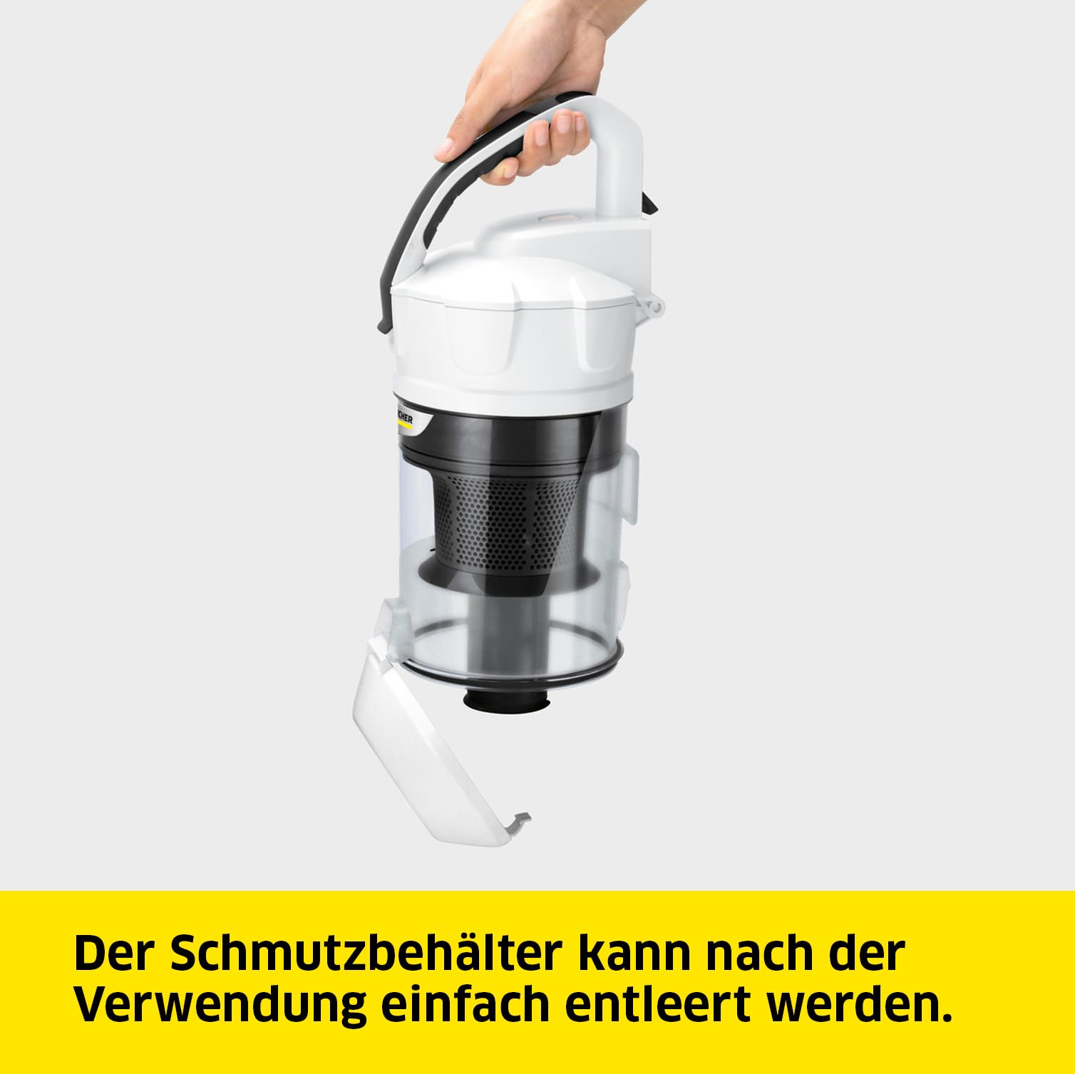 KÄRCHER Staubsauger VC 3 (beutellos, transparenter und auswaschbarer Schmutzbehälter, Komfortausstattung, hocheffizienter Hepa-Filter, filtert allergieauslösende Partikel, 700 Watt)